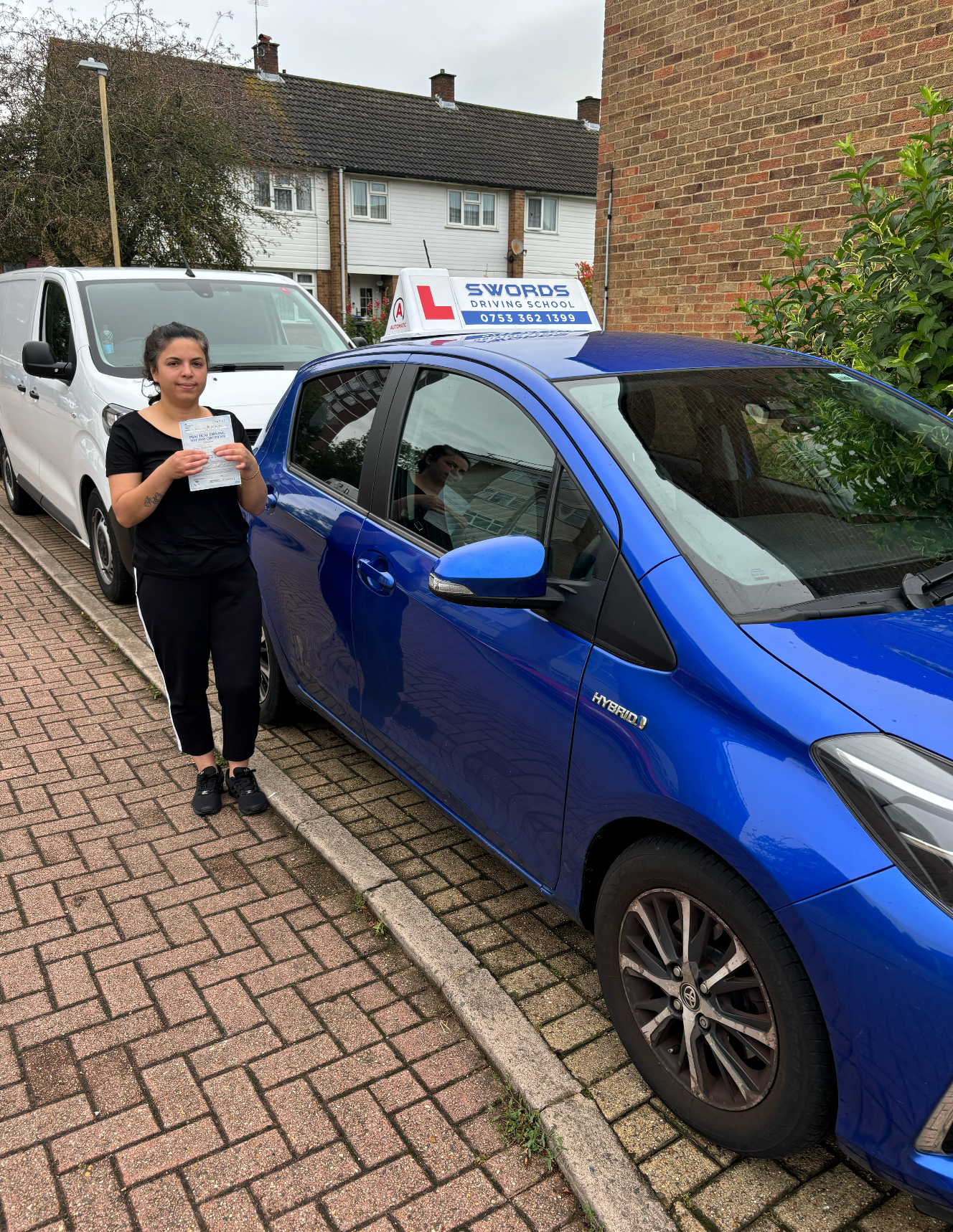 Successful driving school learner