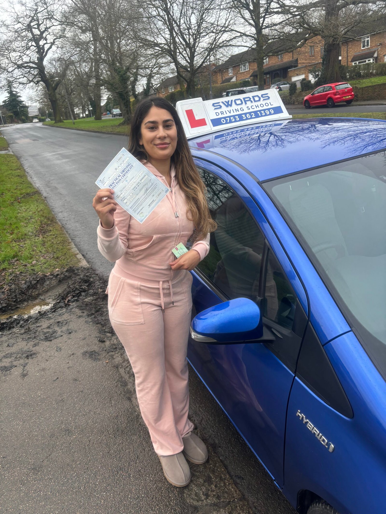 Successful Swords Driving School student